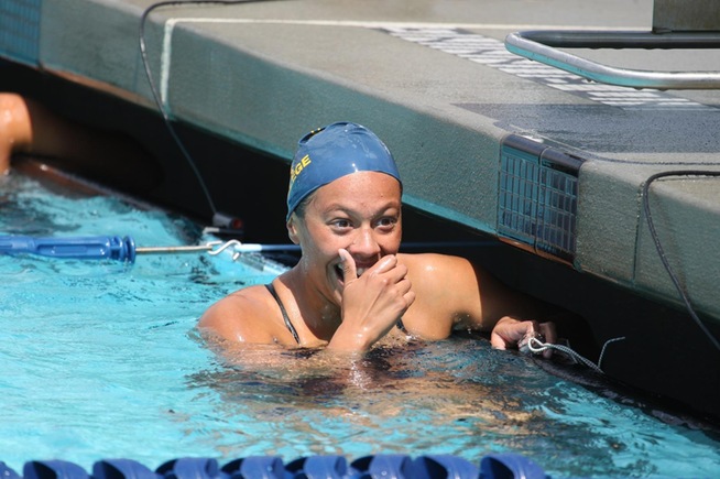 Jenel Lopez helped set nine school records in her two seasons with the Falcons