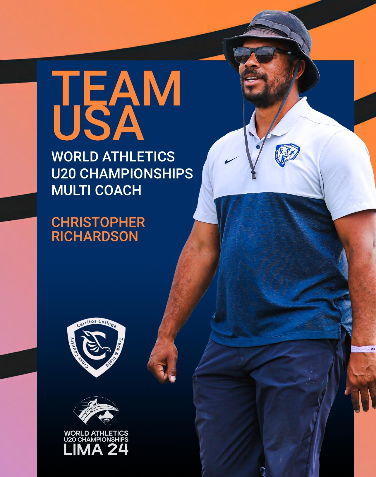 Chris Richardson to serve on the USATF U20 coaching staff
