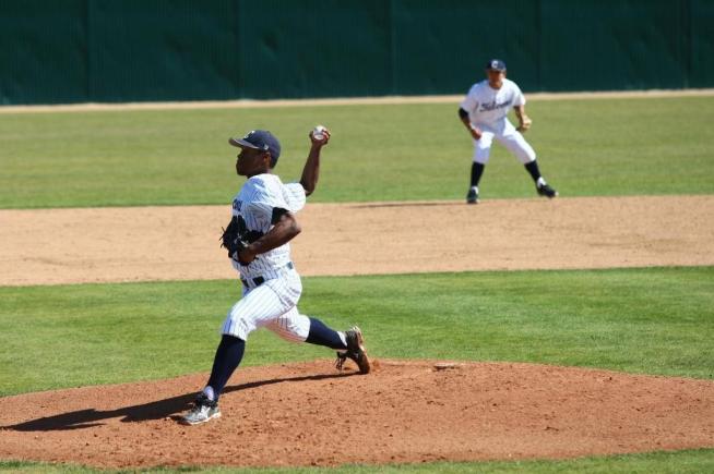File Photo: Pitcher Jared Robinson took the loss for the Falcons against Mt. San Antonio