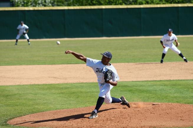 Jared Robinson pitched seven strong innings for the Falcons against Santa Ana.