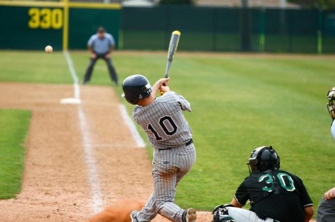 File Photo: Hayden Stevens (10) scored the game-winning run against ECC Compton Center and went 3-for-5 on the day