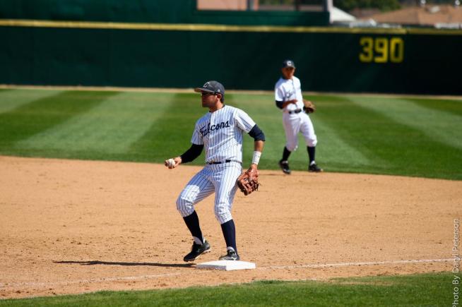File Photo: 1B Jose Romero went 3-for-4 with a pair of RBI, as the Falcons defeated LA Harbor, 11-9