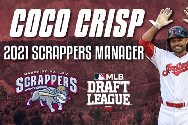 Coco Crisp has been named the Mahoning Valley Scrappers manager