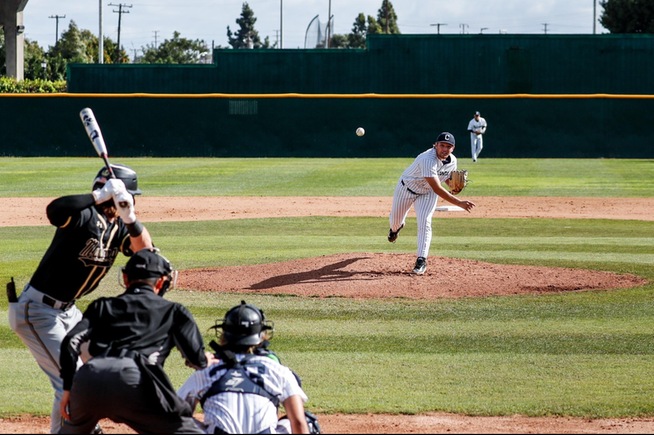 Myles Johnson tossed seven shutout innings against San Joaquin Delta