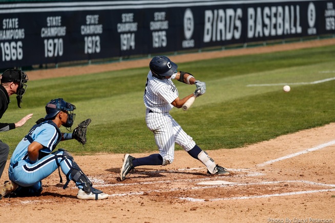 File Photo: DJ Massey had a pair of hits and drove in a run for the Falcons