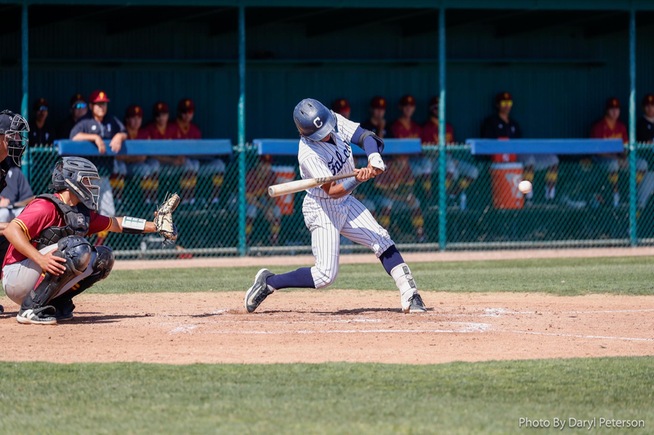 DJ Massey reached base three times and stole three bases for the Falcons