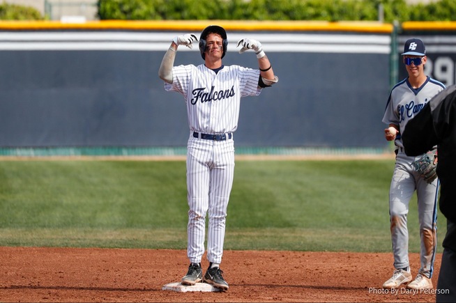 File Photo: Wyatt Ormonde is the new Falcons home run champion, after he his his 11th and 12th against East Los Angeles
