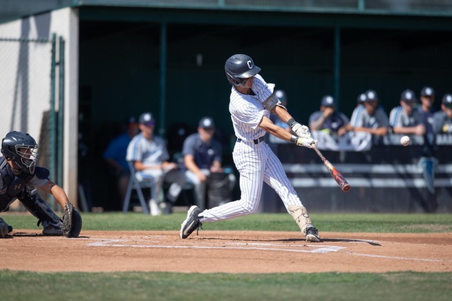 Evan Saito had a pair of hits against El Camino