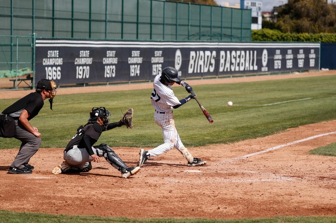File Photo: Evan Saito hit a three-run home run for the Falcons against LB City