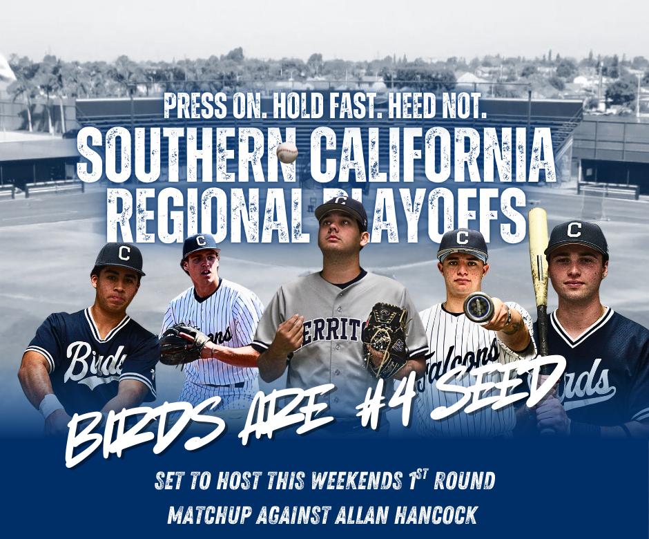 Cerritos has been seeded #4 for the SoCal Regional Playoffs