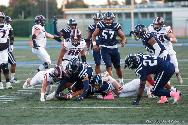 Falcon defense recovers a fumble against Citrus