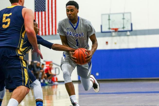 File Photo: Khalid Washington has 11 points and 9 rebounds for the Falcons