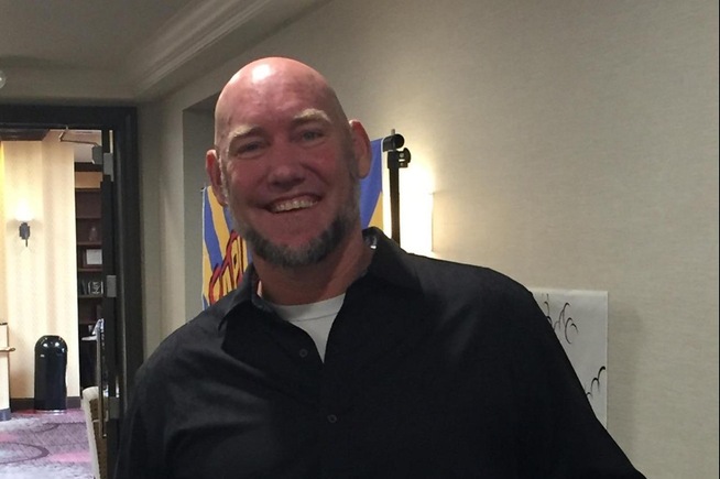 Former Falcon Tom Tolbert was inducted into the CCCMBCA Hall of Fame