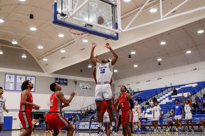 File Photo: Dorian Harris (20) has 21 points and eight rebounds in the Falcons win