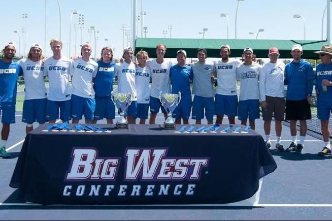 Nathan Eshmade (center) helped lead UC Santa Barbara to the Big West Championship