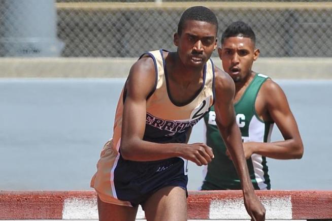 Brandon Taylor won the SCC championship in the 3000-meter steeplechase