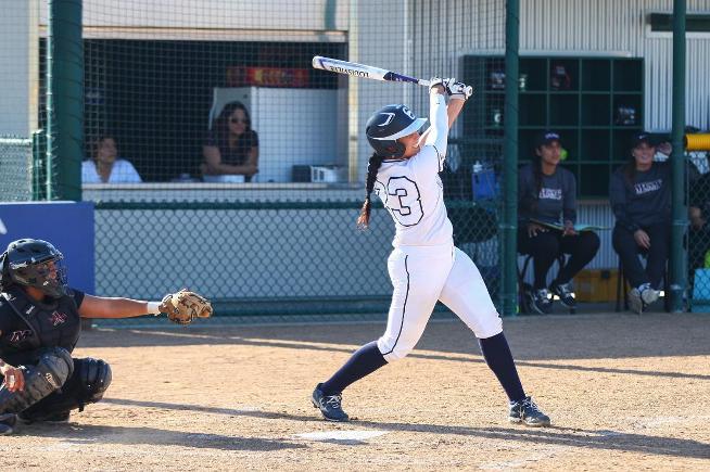 Krystal Purkey hit the fourth home run of her career against Mt. SAC