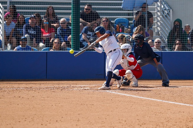 Miranda Diaz had a pair of hits and walks in the two games