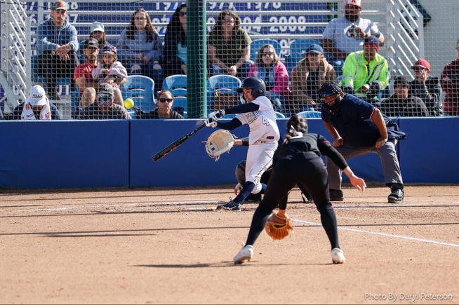 File Photo: Alyssa Capps scored a pair of runs and stole a base against Mt. SAC