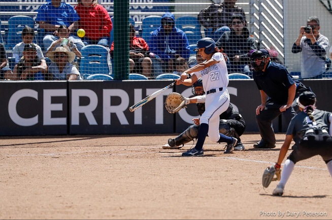 Jazmine Macias blasted a 3-run home run to lead Cerritos to a 9-4 win