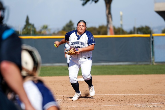 File Photo: Mia Star Miramontes improved to 6-0 in the circle for the Falcons
