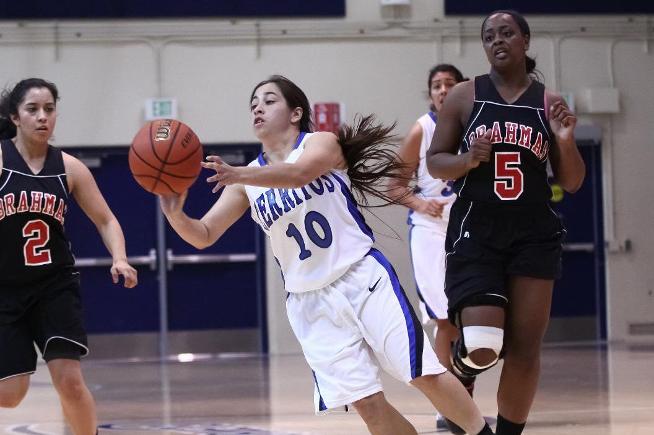 File Photo: Guard Priscilla Valdovinos dished out five assists and added five rebounds in the Falcons win over Fullerton