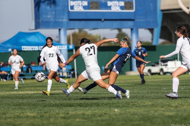 Abby Juarez scored the second goal of the day for the Falcons