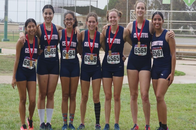 2022 Cerritos College women's cross country team picture